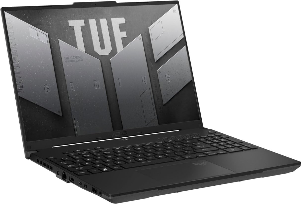 ASUS TUF Gaming A16 Laptop 16" FHD+ 165Hz 7ms 100% sRGB AMD Octa-core Ryzen 7 7735HS 16GB RAM 1TB SSD Radeon RX 7700S 8GB (>RTX4060) Backlit USB-C USB4 Fast Charging Win11 Black w/ICP Accessories