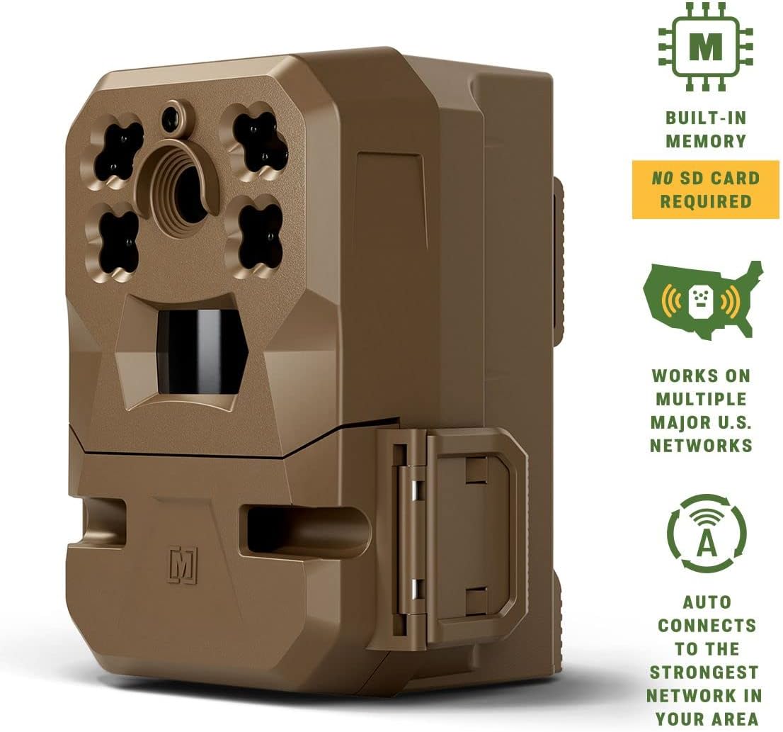 Moultrie Edge Cellular Trail Camera - Edge and Edge 2 - Nationwide 4G LTE - HD Video-Audio - Built in Memory - Cloud Storage