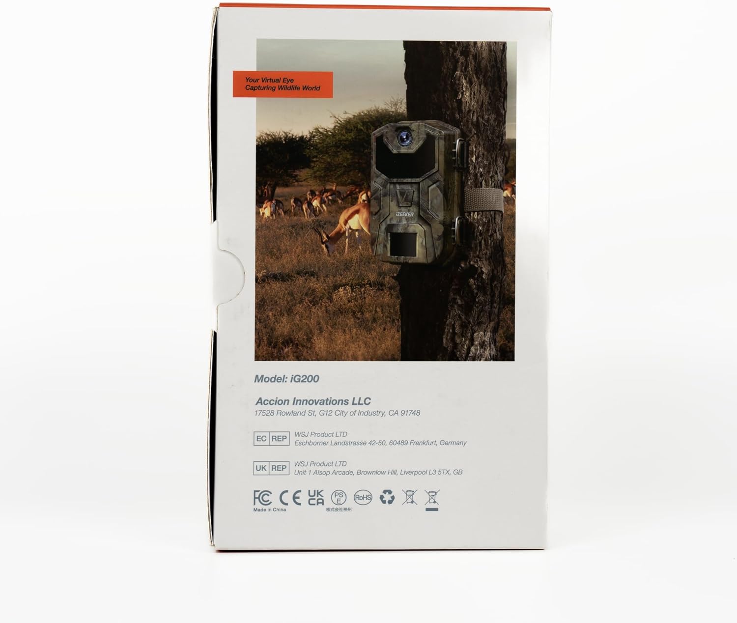 iZEEKER Trail Camera, 32MP 1080P Game Camera with 940nm No Glow Night Vision Motion Activated 0.2s Trigger Time, IP66 Waterproof, Hunting Camera for Wildlife Monitoring Outdoor Security Deer Scouting