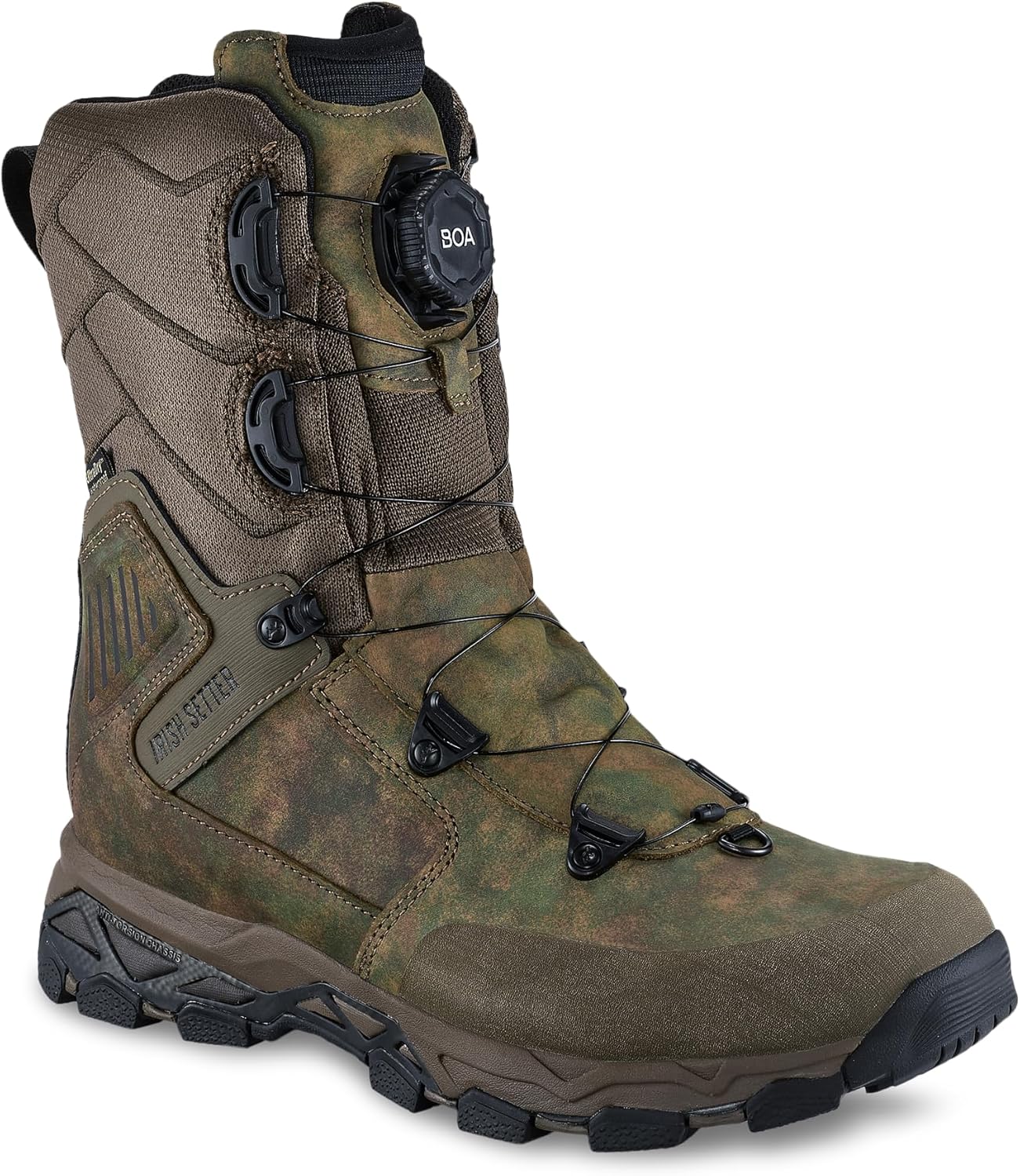 Irish Setter, Pinnacle, Men’s, 11", BOA, Waterproof, Hunting Boot, Earth Field Camo