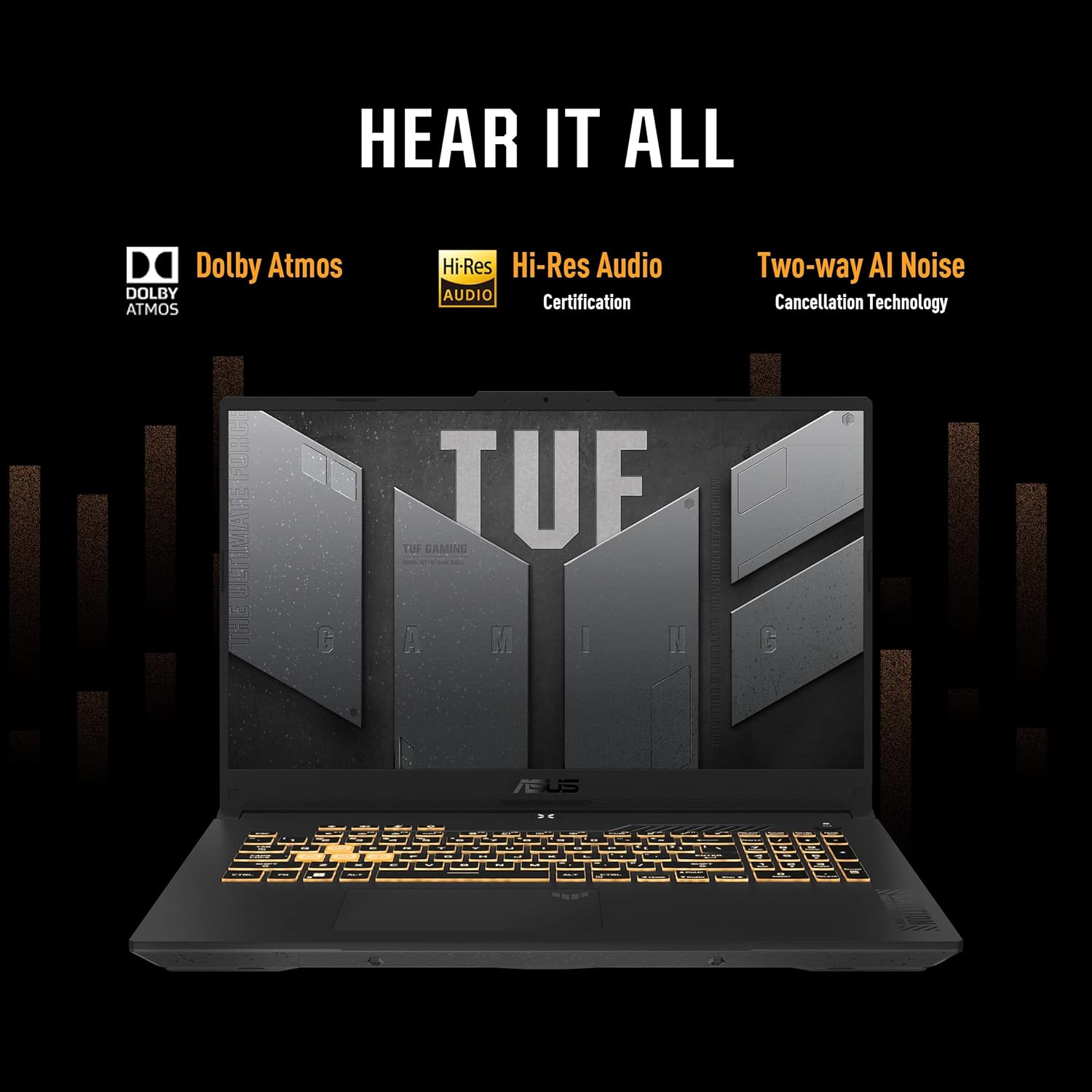 ASUS TUF Gaming F17 (2023) Gaming Laptop, 17.3” FHD 144Hz Display, GeForce RTX 3050, Intel Core i5-12500H, 16GB DDR4, 512GB PCIe SSD, Wi-Fi 6, Windows 11, FX707ZC-ES53,Mecha Gray