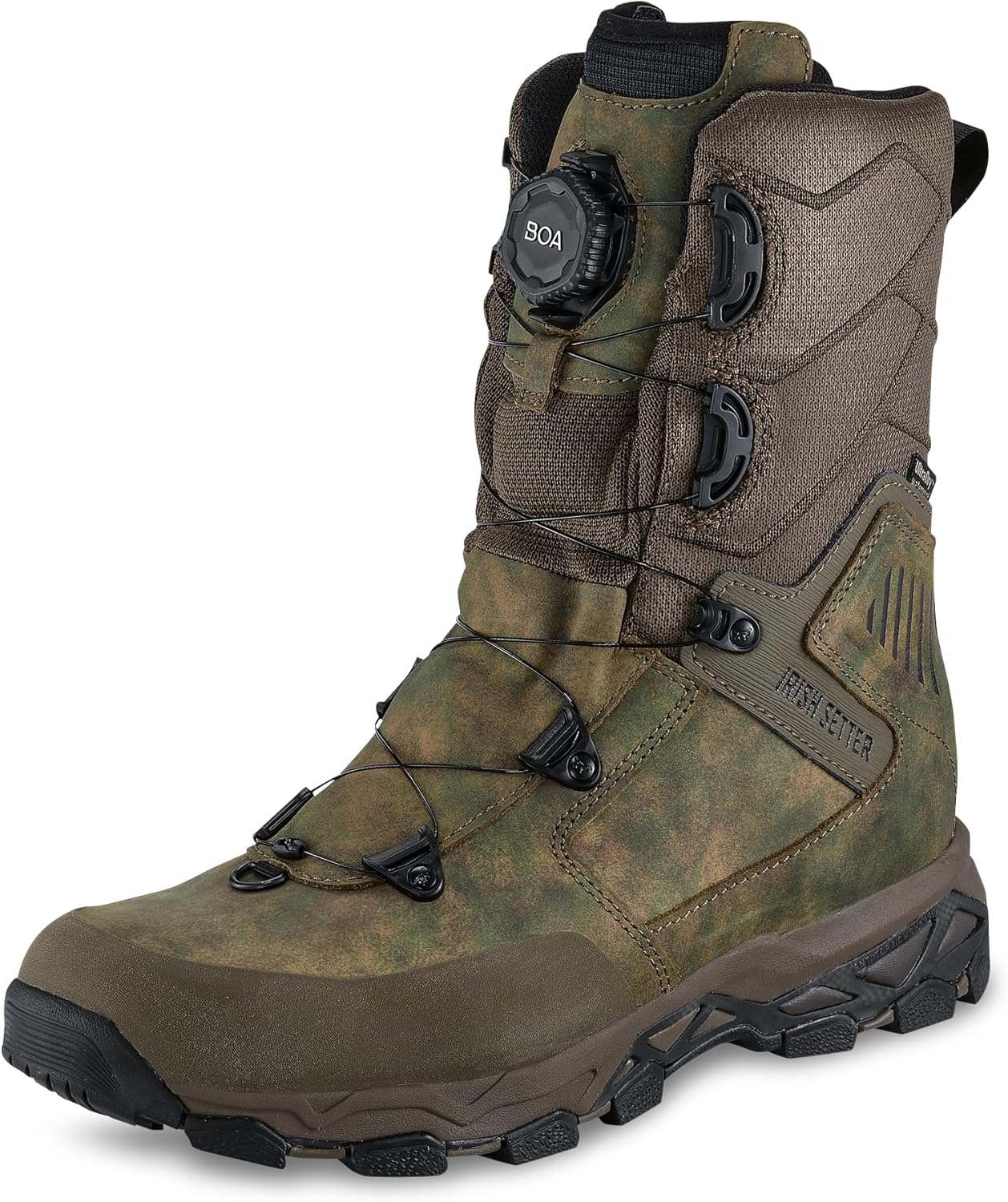 Irish Setter, Pinnacle, Men’s, 11", BOA, Waterproof, Hunting Boot, Earth Field Camo