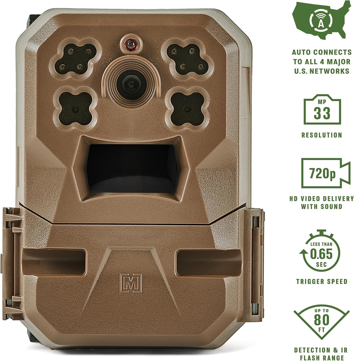 Moultrie Edge Cellular Trail Camera - Edge and Edge 2 - Nationwide 4G LTE - HD Video-Audio - Built in Memory - Cloud Storage